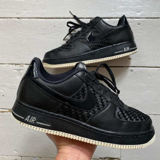 Nike Air Force 1 Black Woven (UK 8)