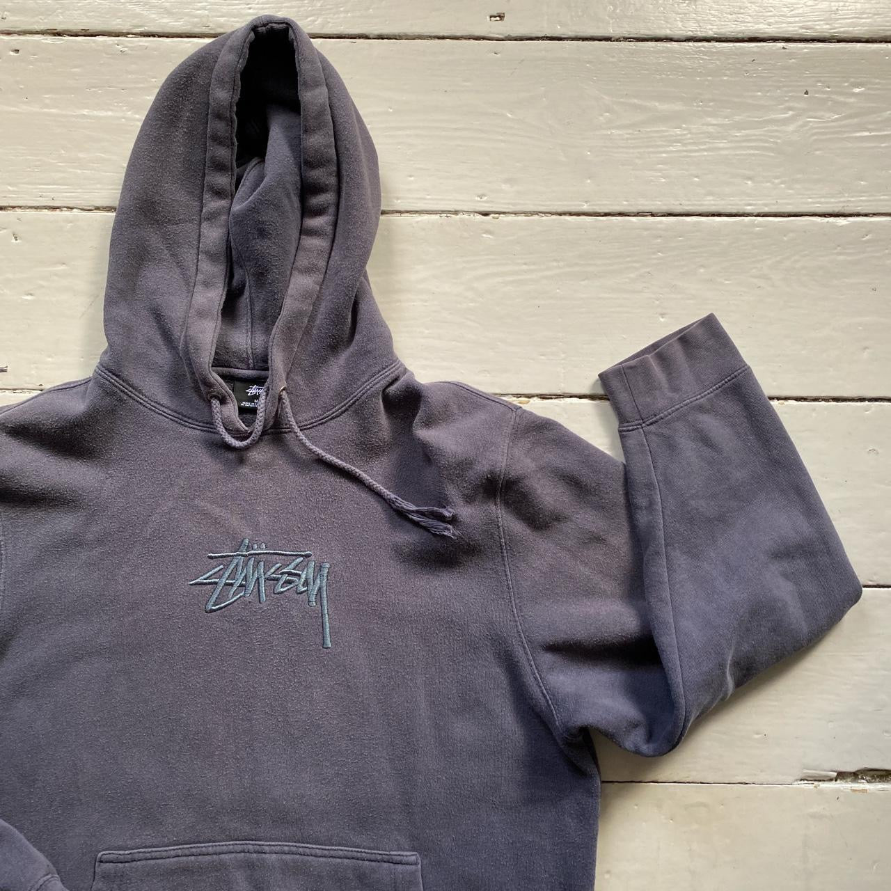 Stussy Charcoal Grey Hoodie (Medium)