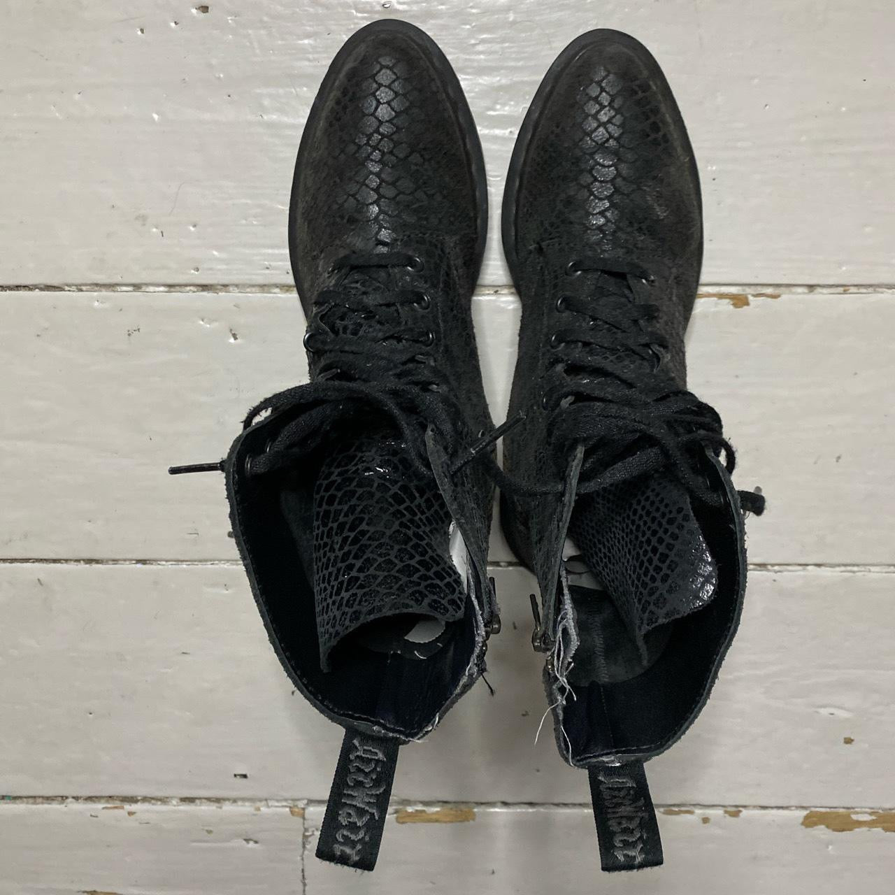 Dr Martens Snakeskin Boots (UK 6)