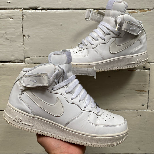 Nike Air Force 1 Mid White (UK 6)