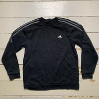Adidas Black and Grey Jumper (XL)