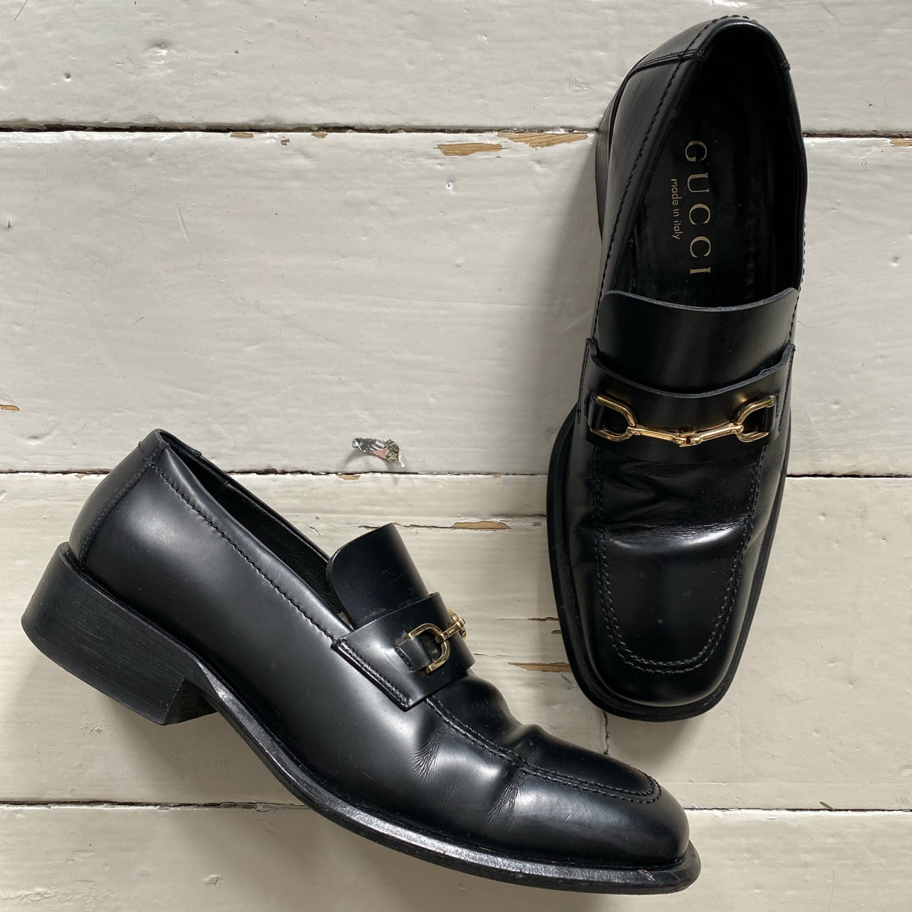 Gucci Vintage Leather Loafers (UK 7)