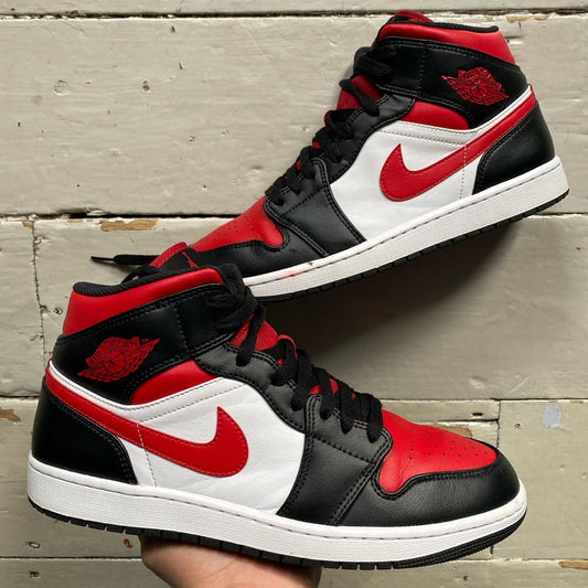 Jordan 1 Mid Bred Toe White (UK 9.5)