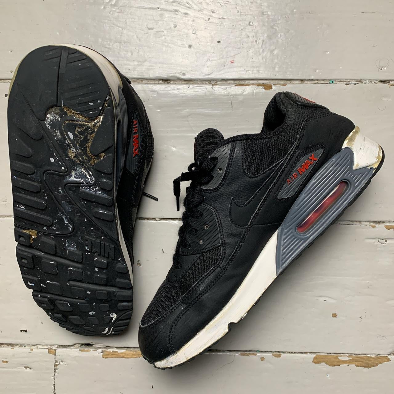 Nike Air Max 90 Black Red White (UK 11)