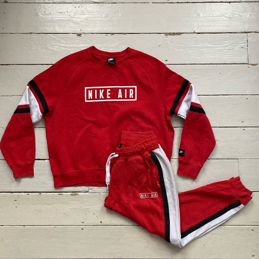 Nike Air Red Tracksuit (Large both)