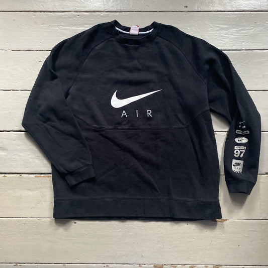 Nike Air Black and White Jumper (XL)