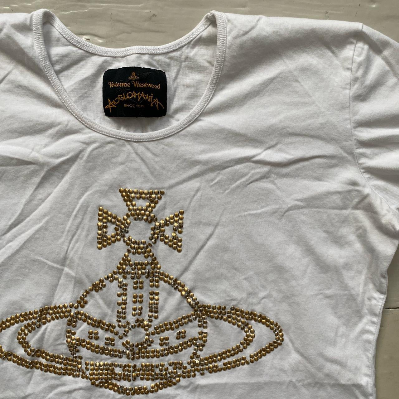 Vivienne Westwood Stud White T Shirt (Small)