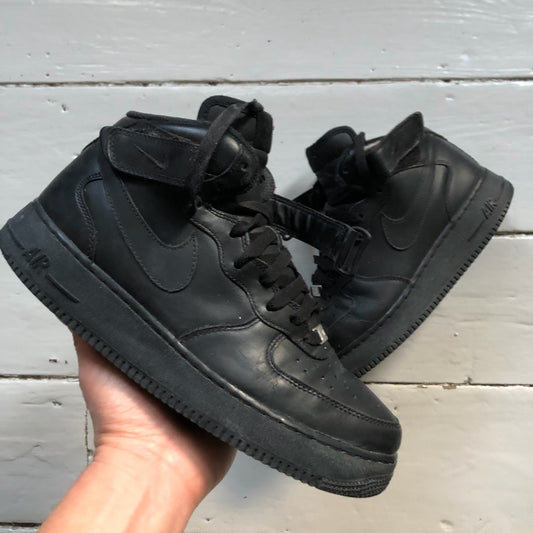 Nike Air Force 1 Mid Black (UK 8)