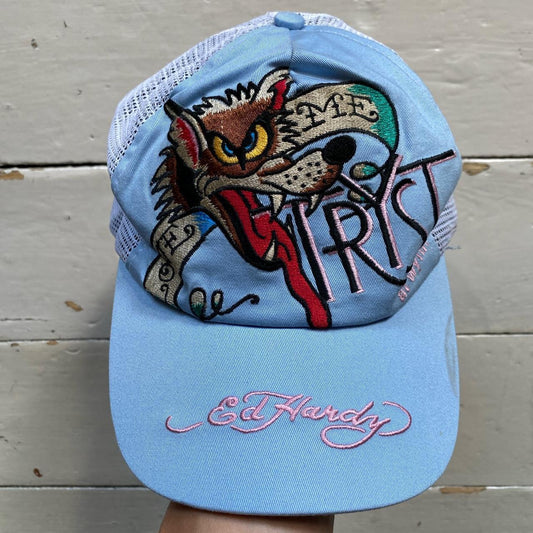 Ed Hardy Wolf Embroidery Cap