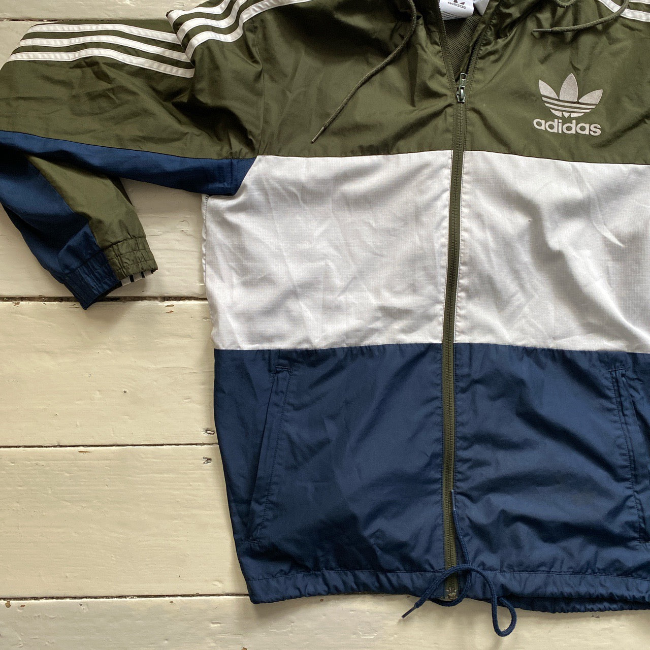 Adidas Hooded Windbreaker Jacket (Medium)