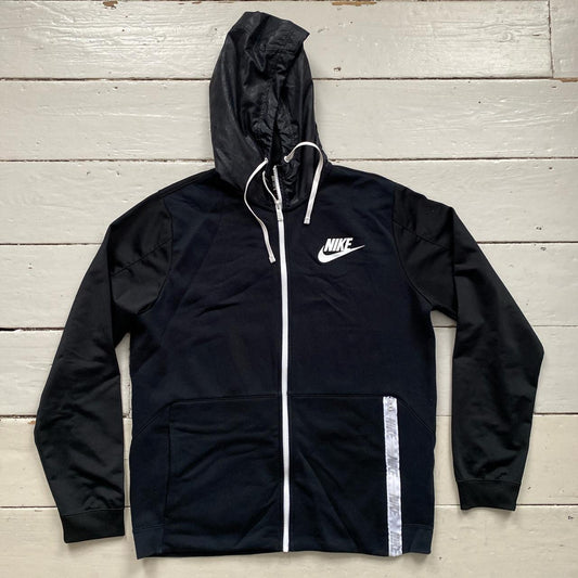 Nike Windbreaker Black Hoodie (Large)