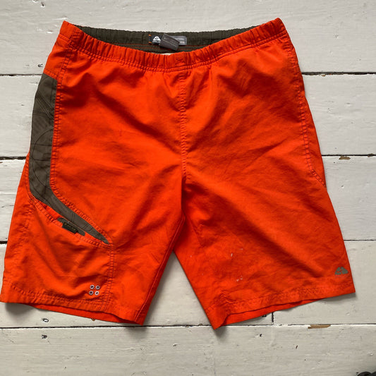 Nike ACG Orange Shorts (Small)