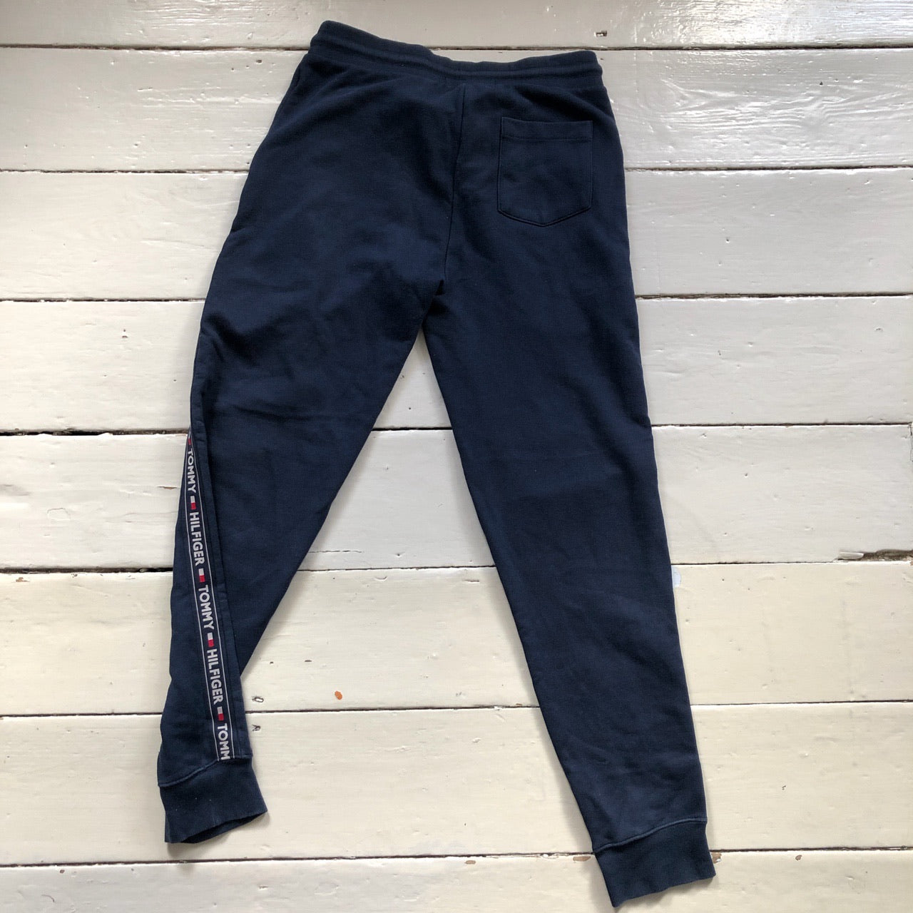 Tommy Hilfiger Tape Repeat Spellout Joggers (Small)