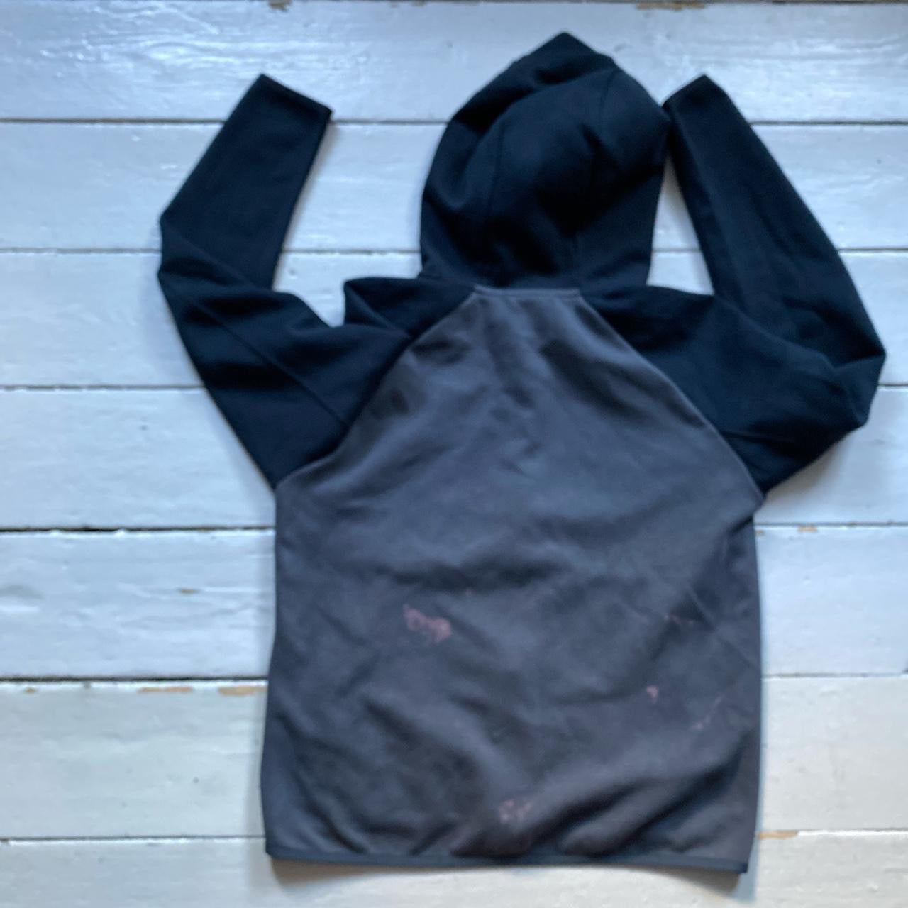 Nike Tech Fleece Grey and Black Hoodie (Medium)