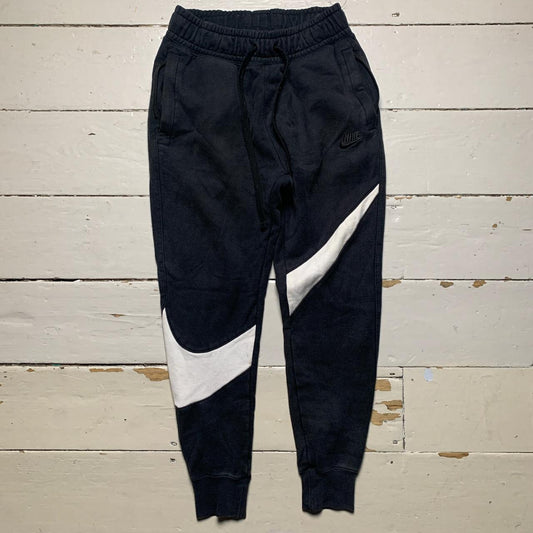 Nike Big Swoosh Black Joggers (XS)