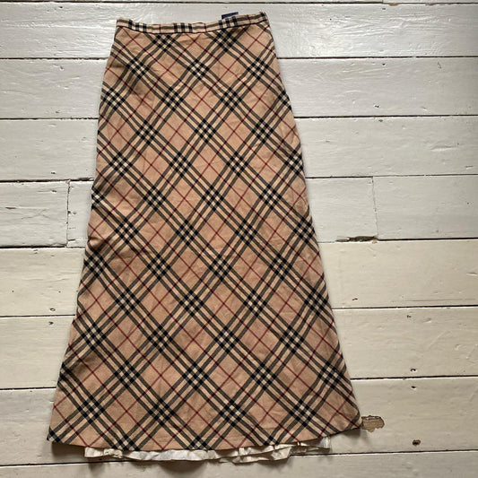 Burberry London Nova Check Maxi Skirt (US 12)