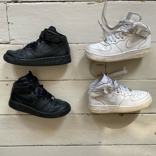 Nike Air Force 1 Mid Black or White (UK 5)