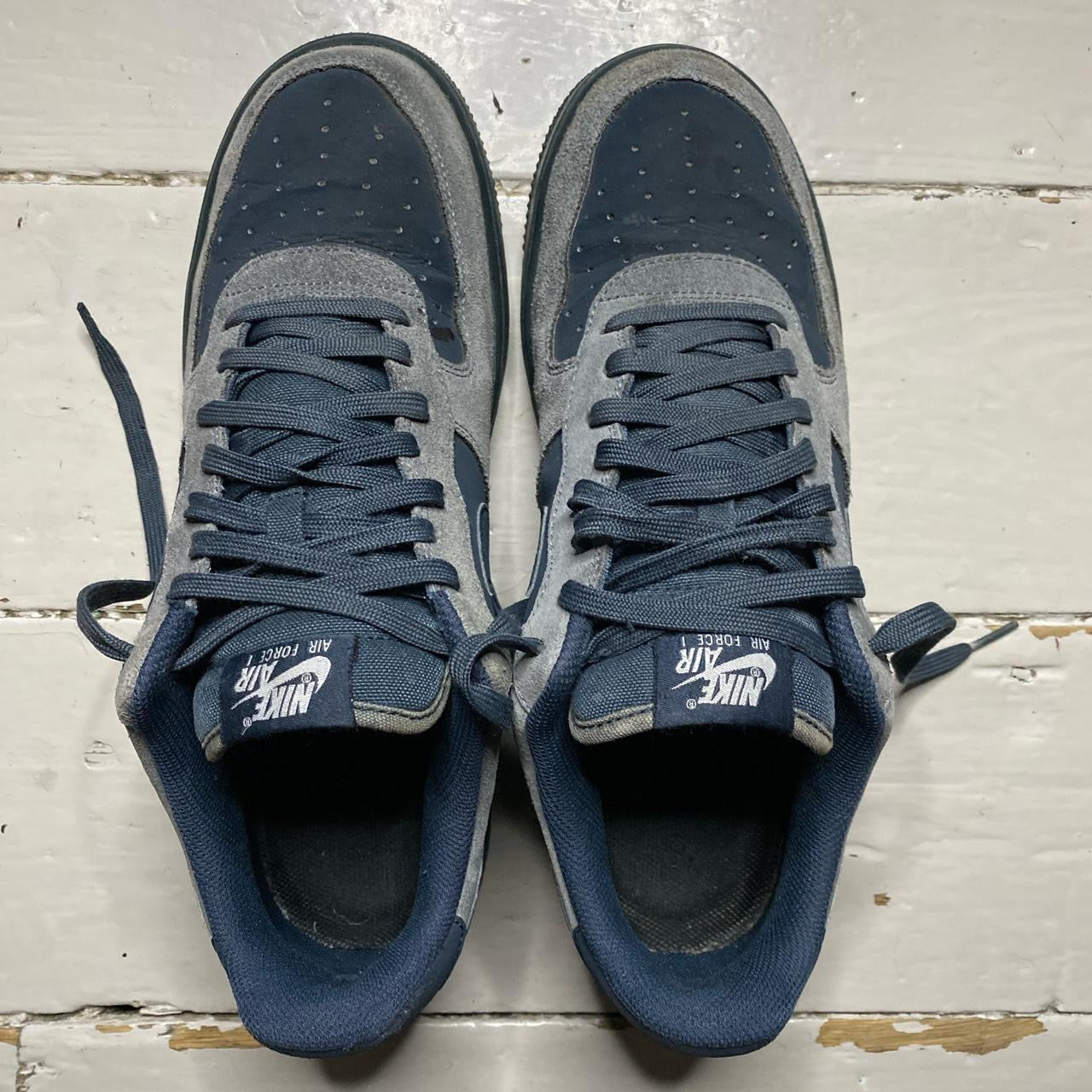 Nike Air Force 1 Navy and Grey (UK 11)