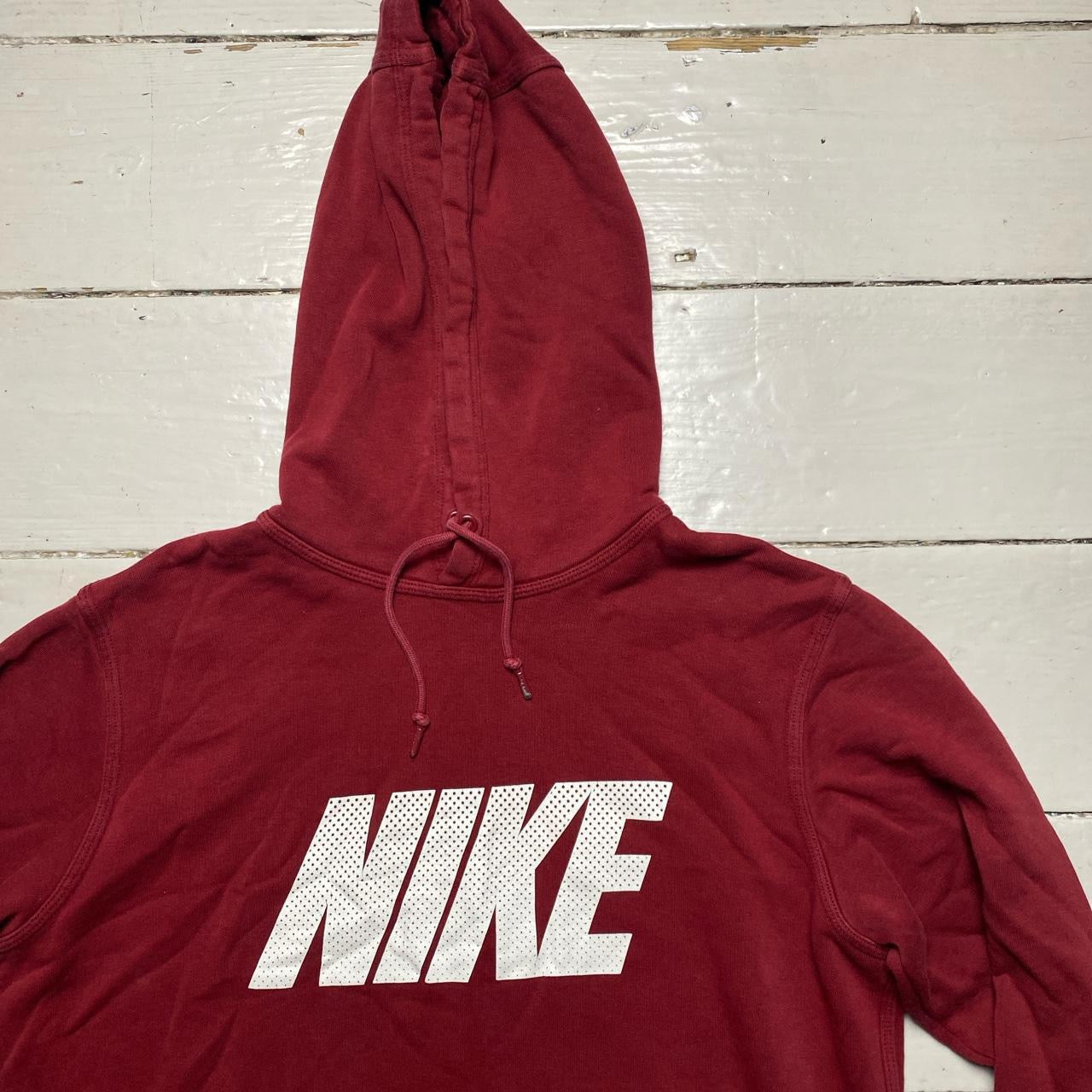 Nike Club Burgundy Hoodie (Medium)