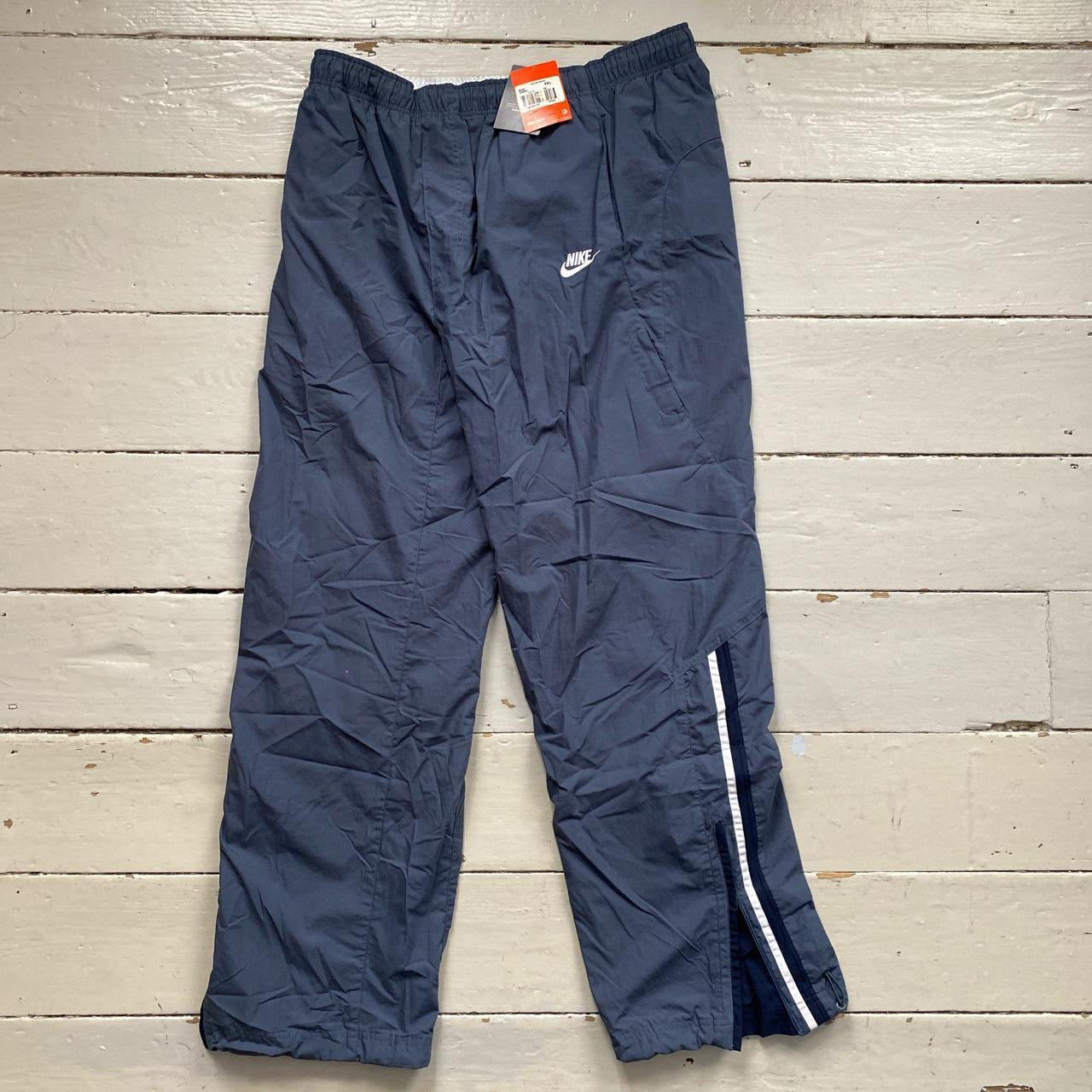 Nike Vintage Swoosh Navy Shell Bottoms (XXL)