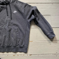 Nike Swoosh Grey Hoodie (Medium)
