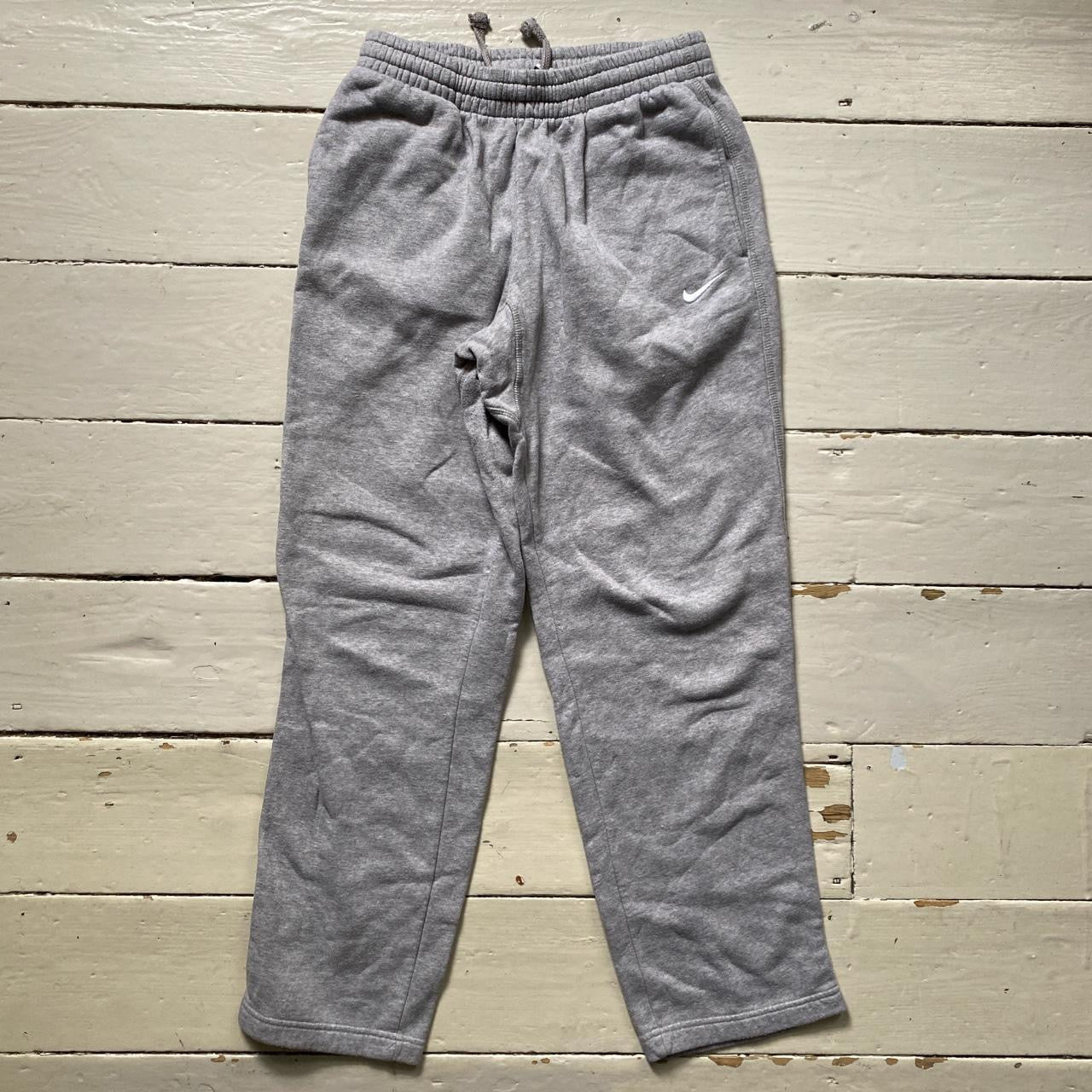 Nike Swoosh Grey Joggers (Small)