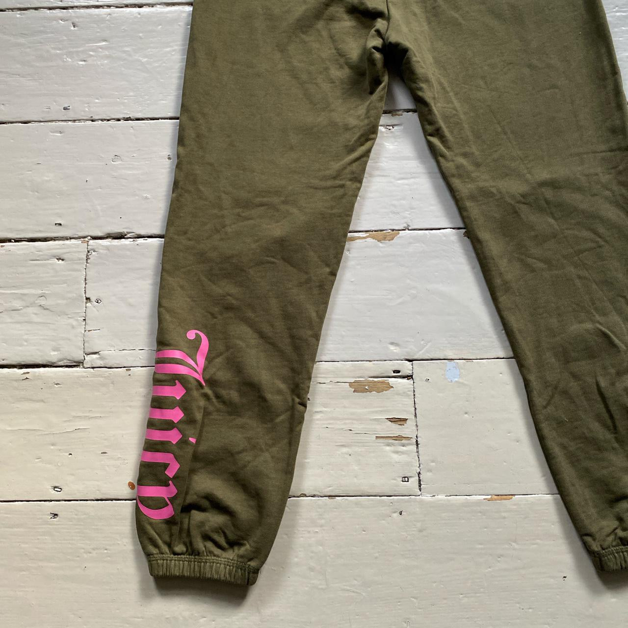 Juicy Couture Olive and Pink Joggers (Medium)