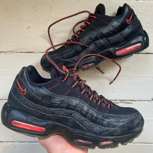 Nike Air Max 95 Black Safari Infrared (UK 10)