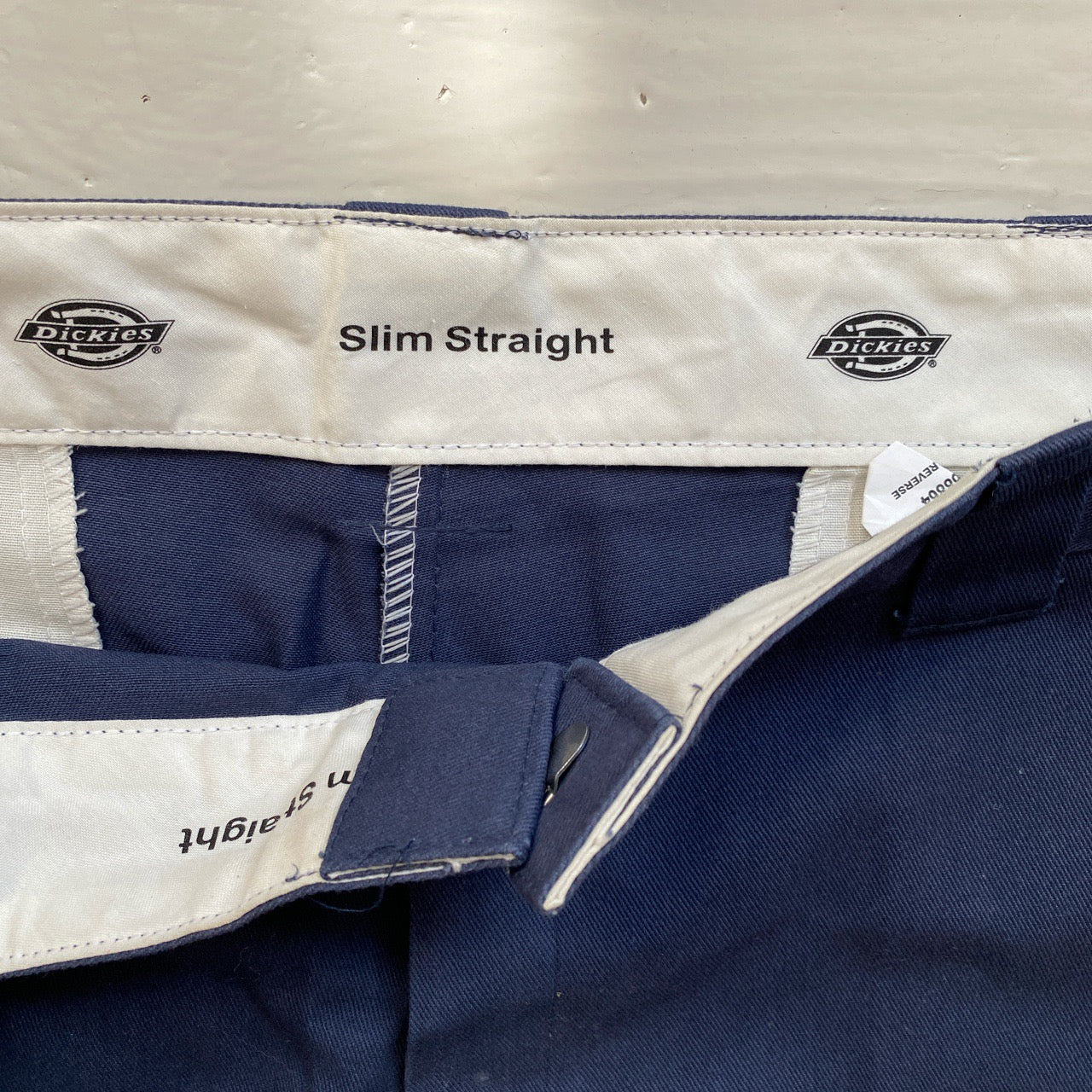Dickies Navy Slim Straight Trousers (34/34)