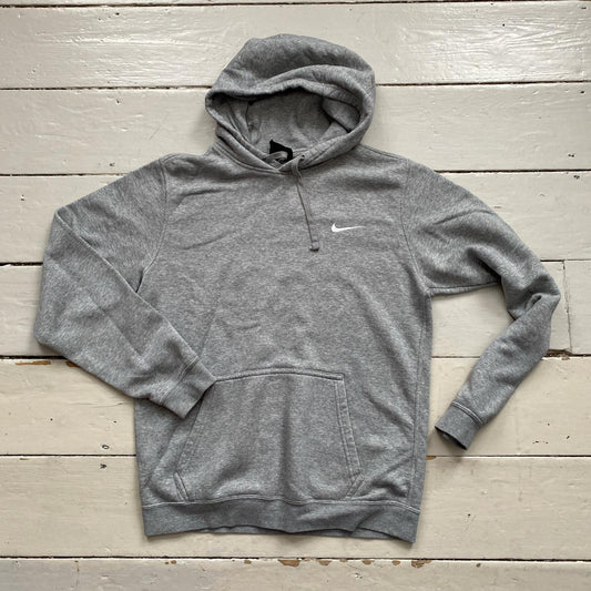 Nike Swoosh Grey Hoodie (Small)