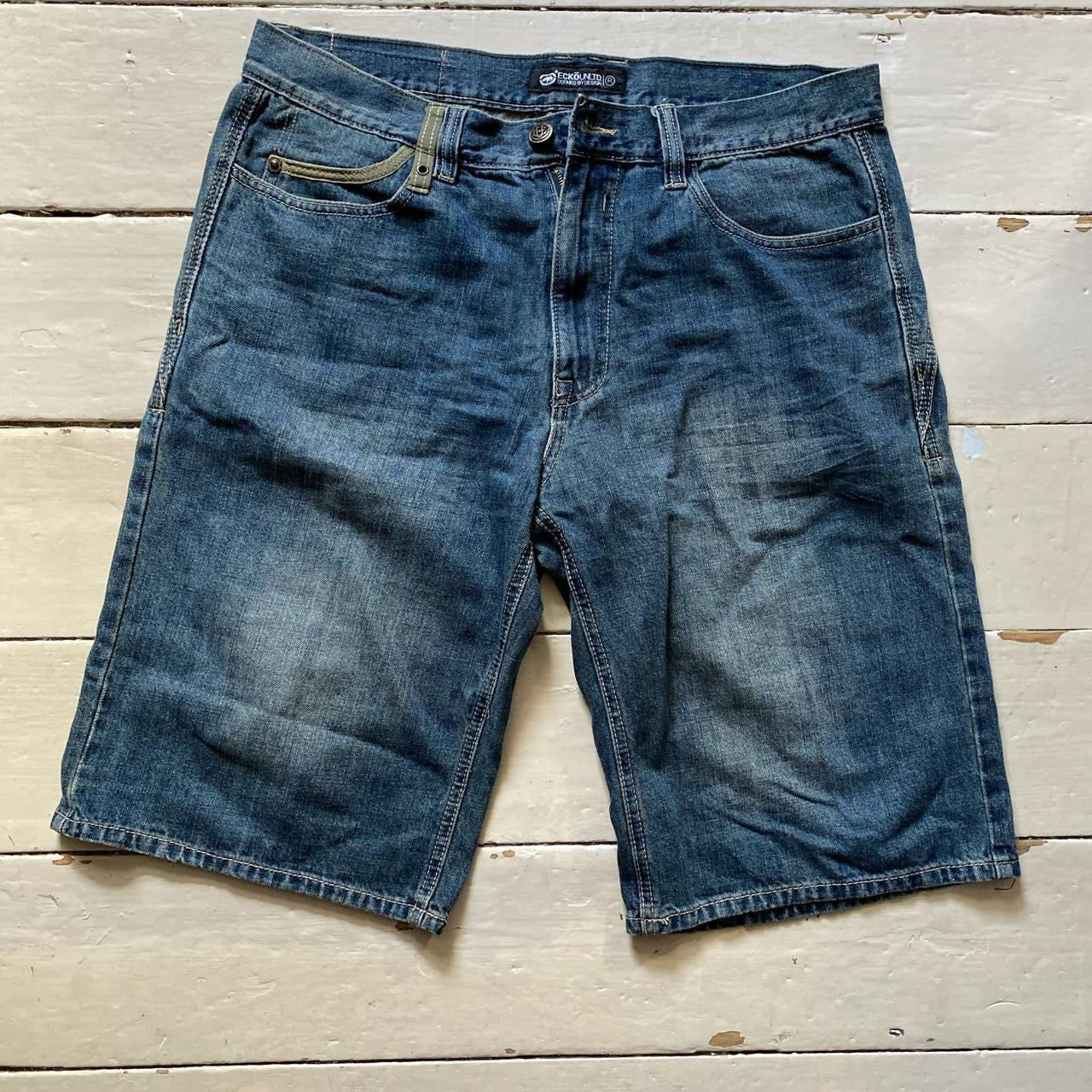 Ecko Vintage Navy Jorts Shorts  (34W)