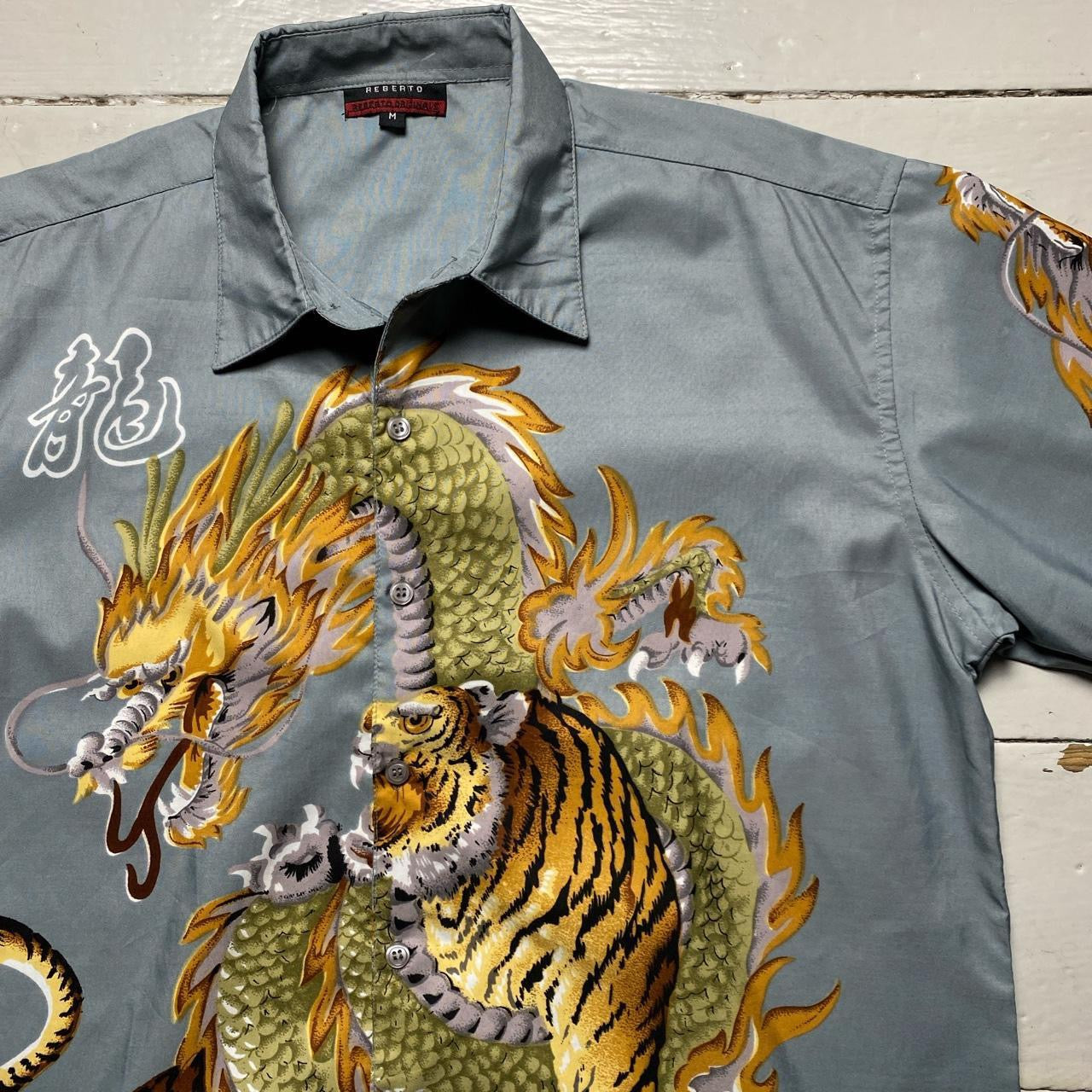 Dragon and Tiger Y2K Shirt (Medium)