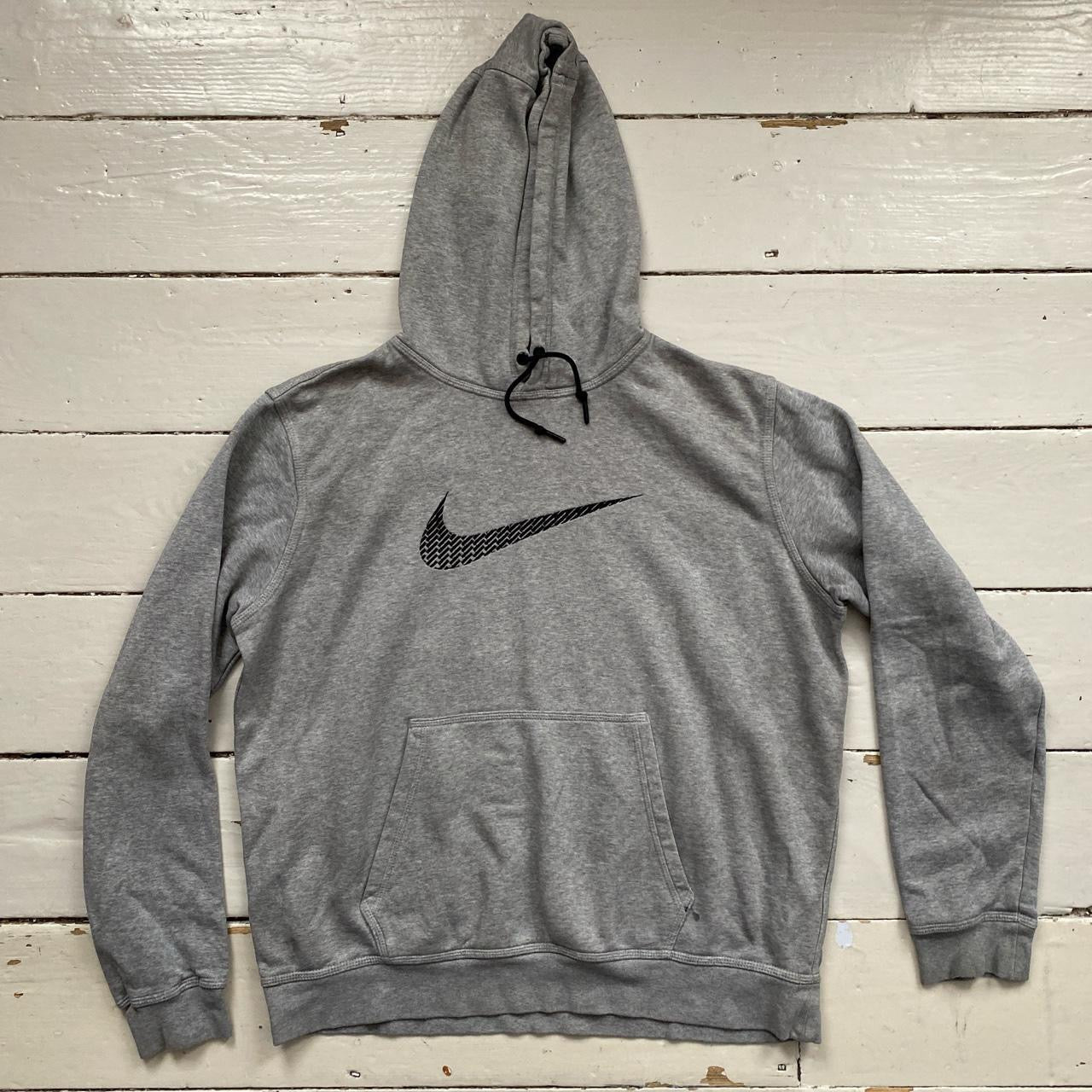 Nike Big Swoosh Grey Hoodie (XL)