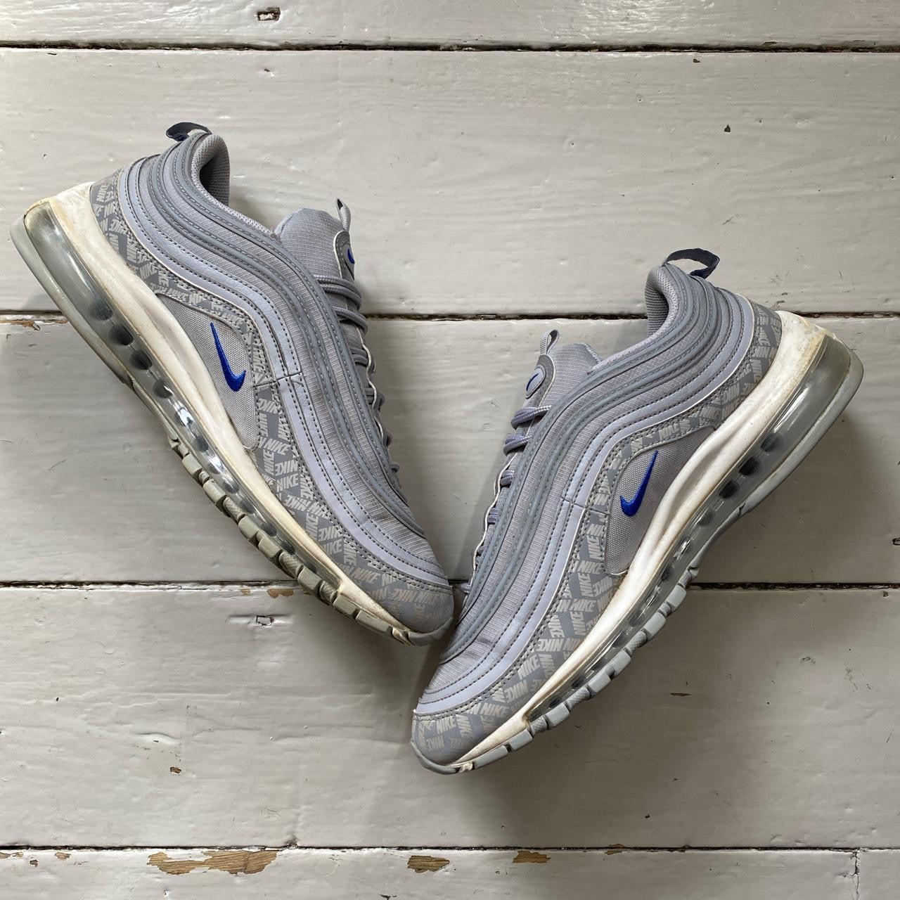 Nike Air Max 97 Silver and Blue (UK 10)