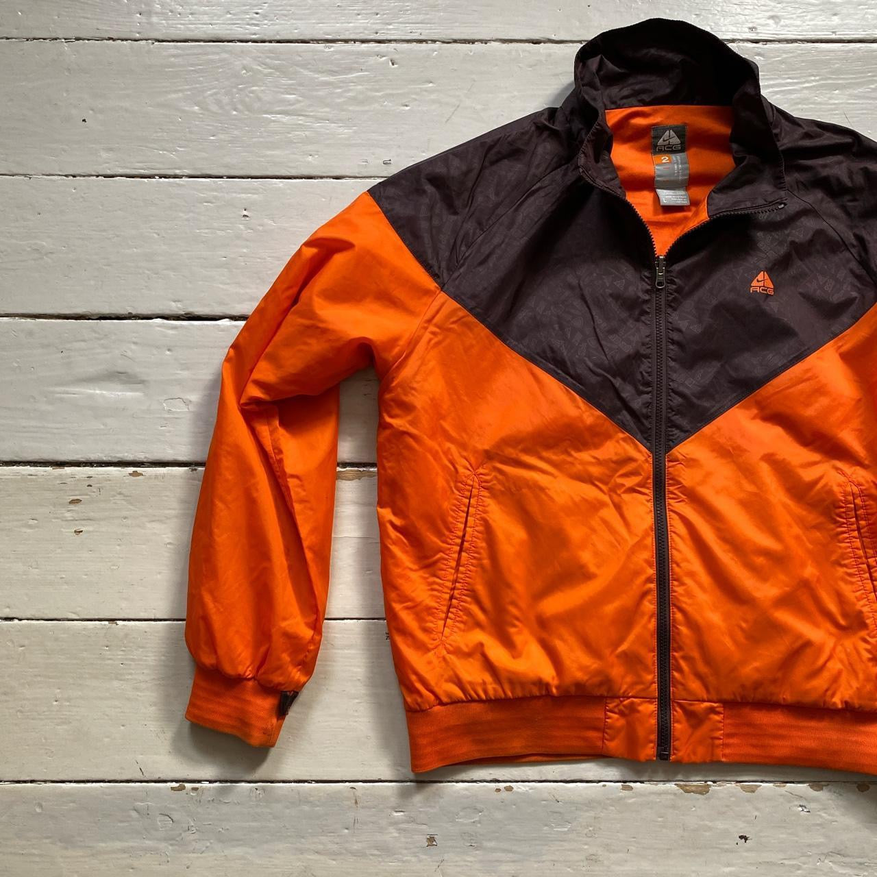 Nike Vintage ACG Brown and Orange Jacket (Large)