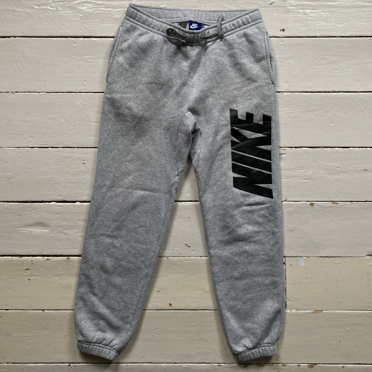 Nike Club Spellout Grey Joggers (Small)
