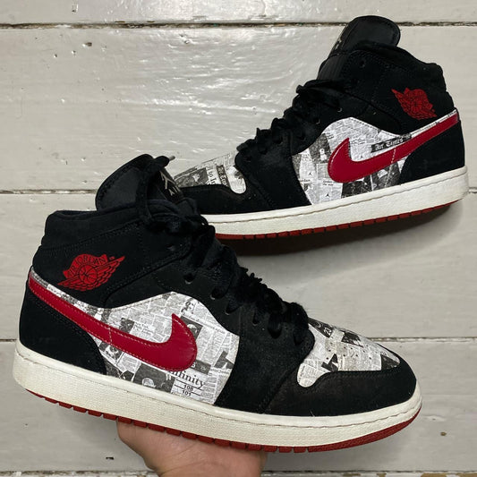 Jordan 1 Newspaper Air Times (UK 8)