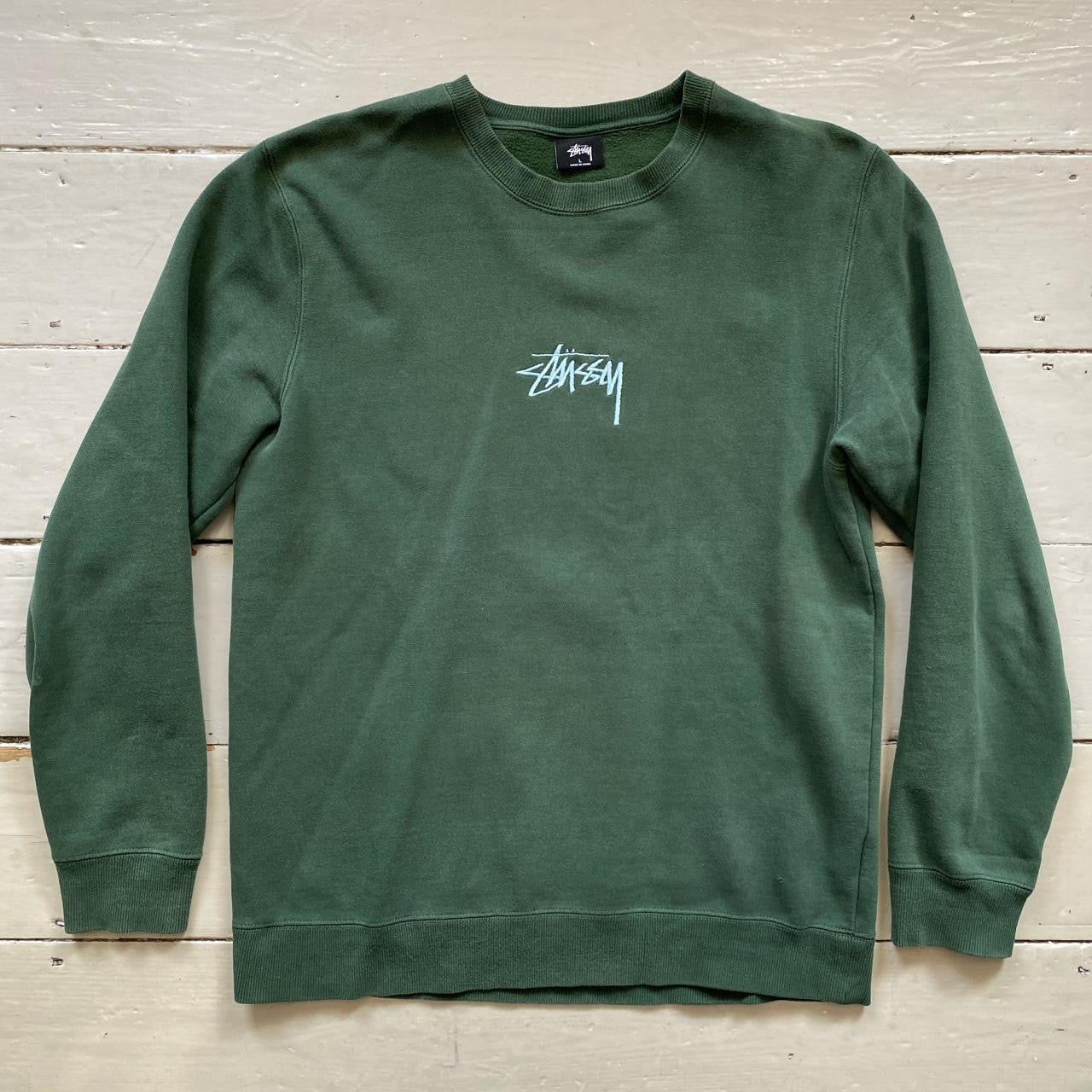 Stussy Green Jumper (Large)