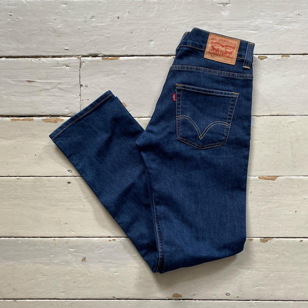 Levis 511 Dark Navy Jeans (33/32)