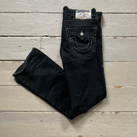True Religion Straight Jeans Black and White (32/34)