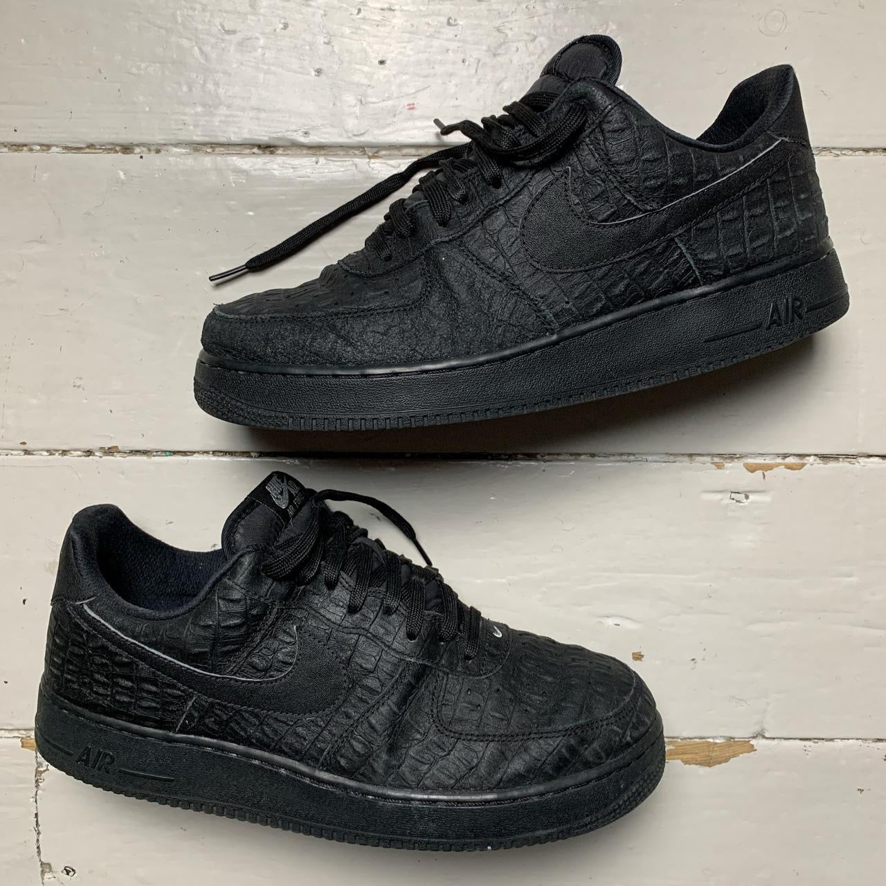 Nike Air Force 1 Black Snakeskin (UK 10)