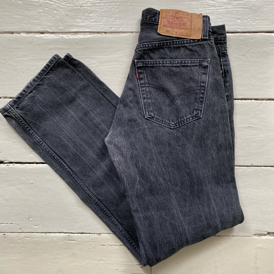 Levis 501 Charcoal Grey Jeans (30/32)