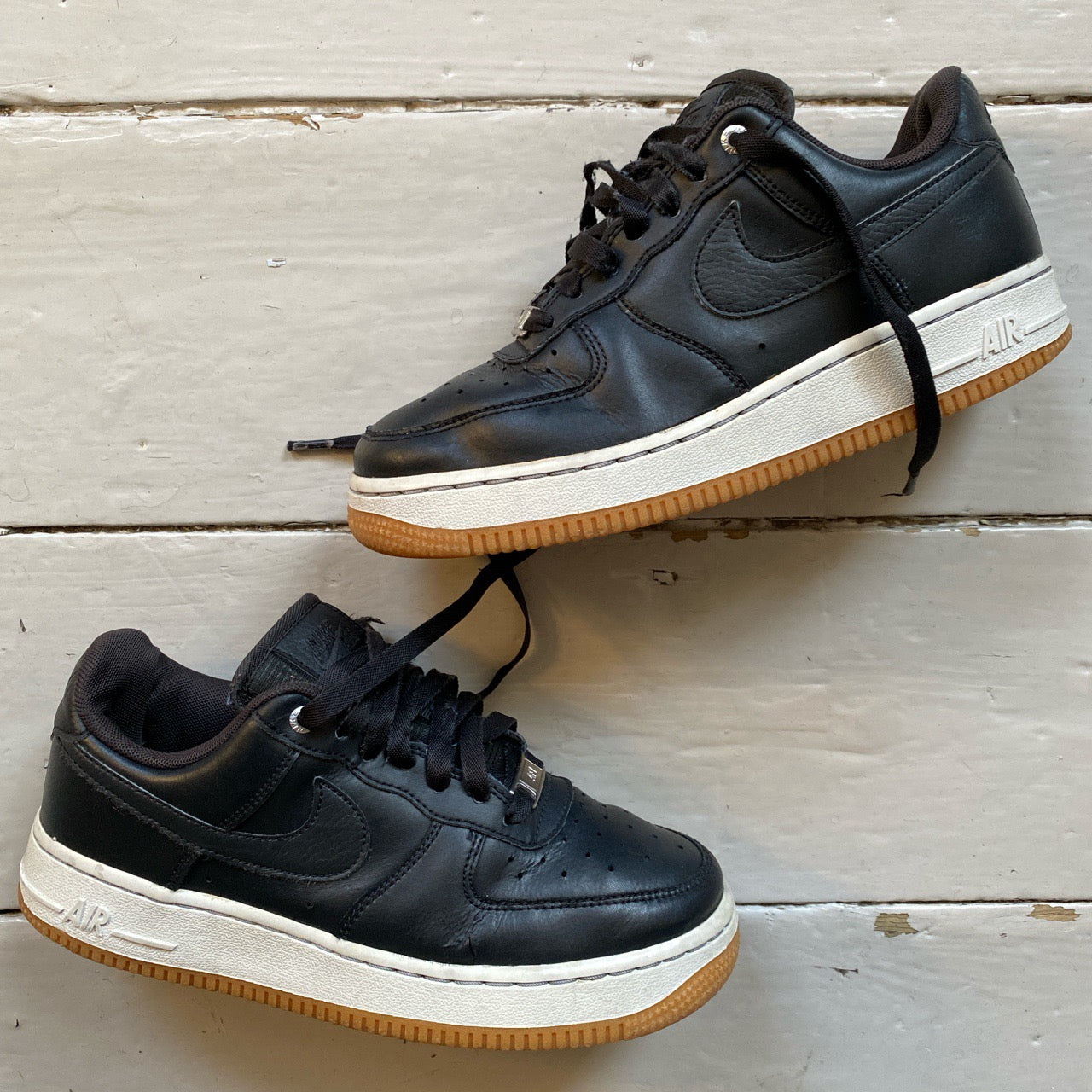 Nike Air Force 1 Black and White (UK 4)