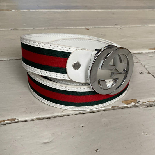 Gucci GG Belt White