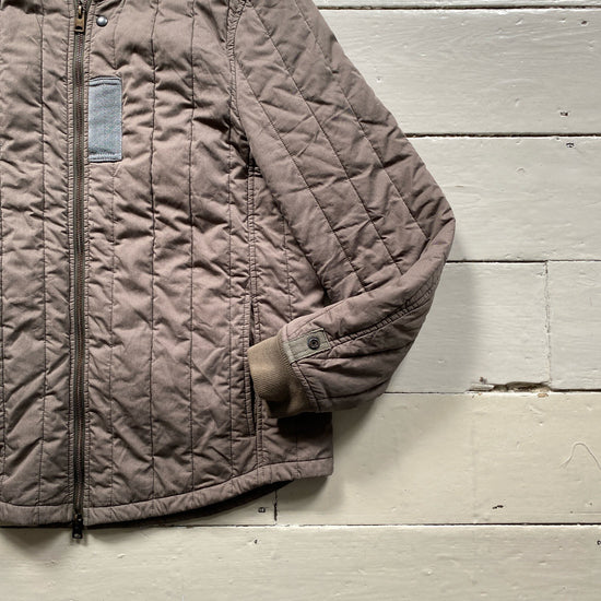 All Saints Quilted Khaki Jacket (Medium)
