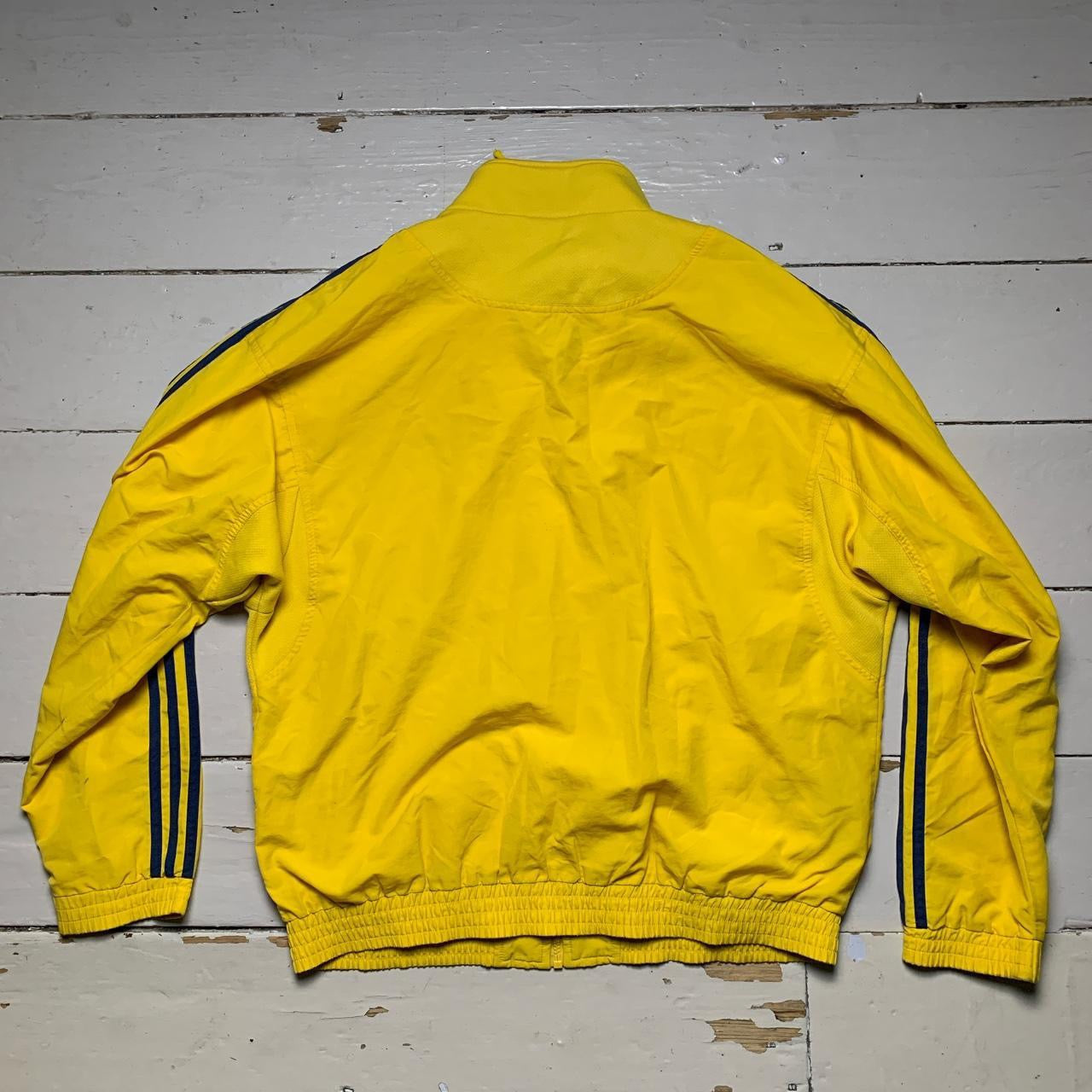 Adidas Vintage Yellow Shell Jacket (XL)