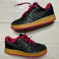 Nike Air Force 1 Black Floral Vintage (UK 7)