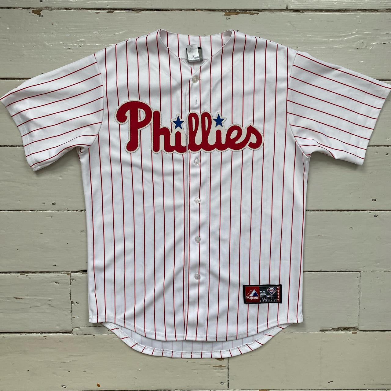 Majestic Phillies Baseball Shirt (Medium)