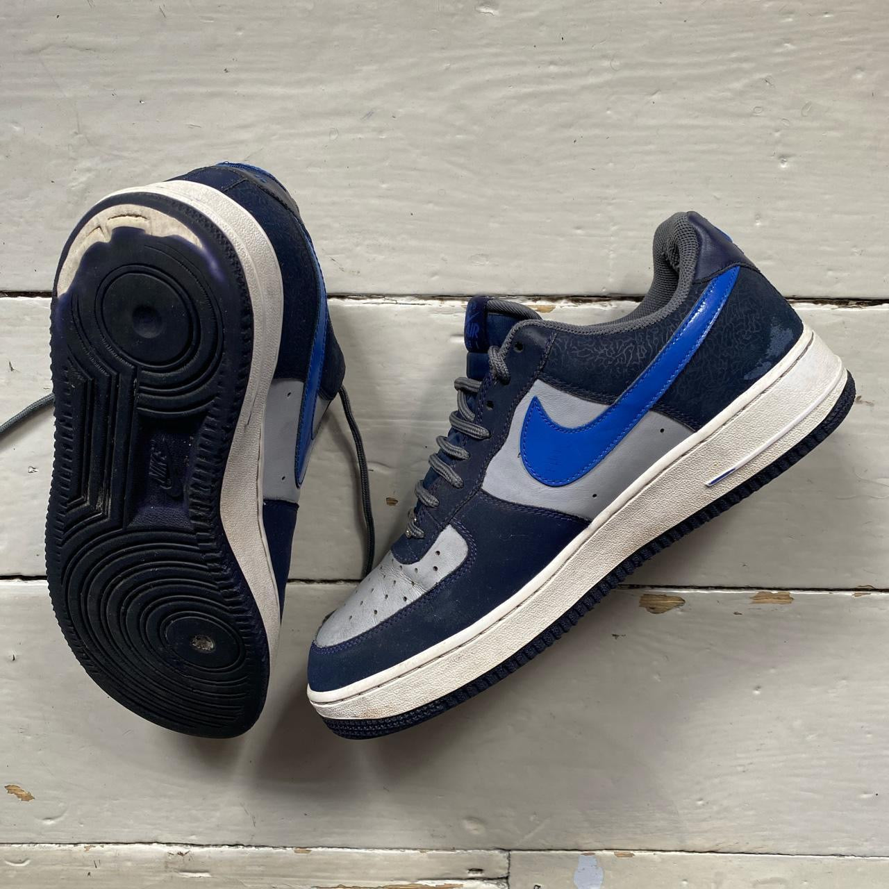 Nike Air Force 1 Grey Navy (UK 8.5)