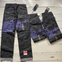 Time Is Money Vintage Graffiti Jeans